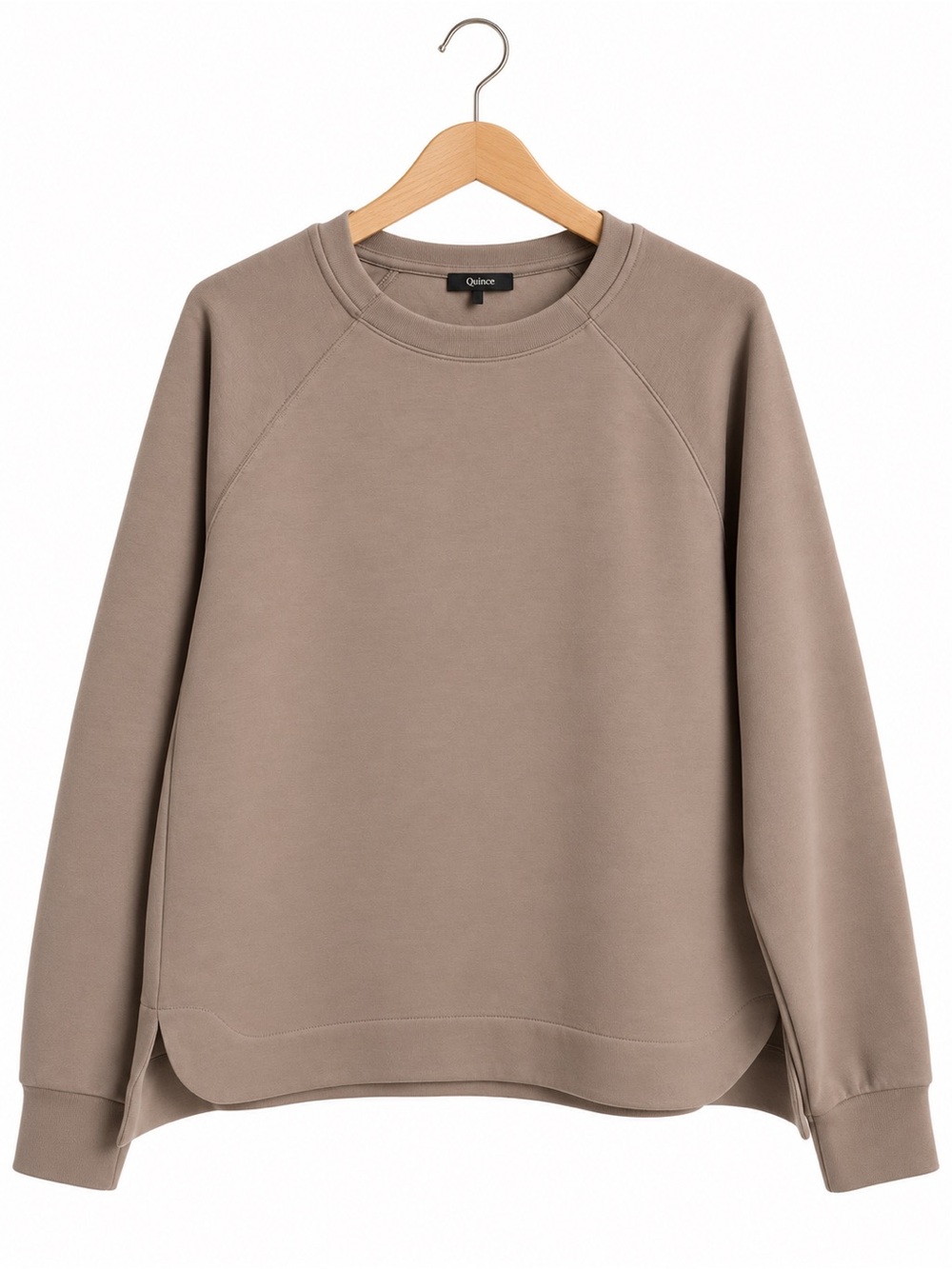 Quince cloud comfort Crewneck Sweatshirt in Taupe sz medium
